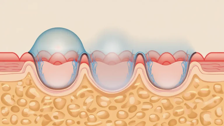 Eye showing radial scarring from RK surgery and a scleral lens illustrating advanced correction solutions