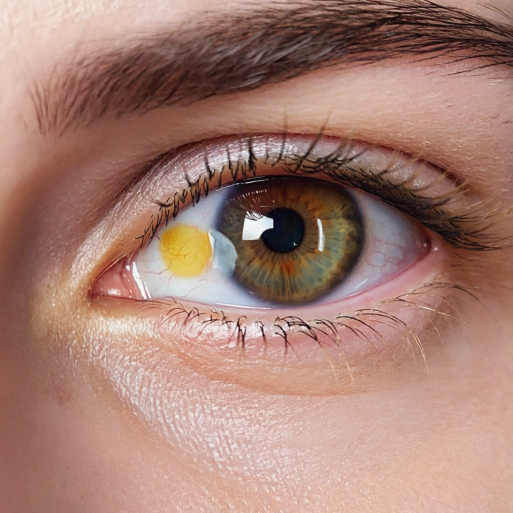 Pinguecula growth on the eye surface