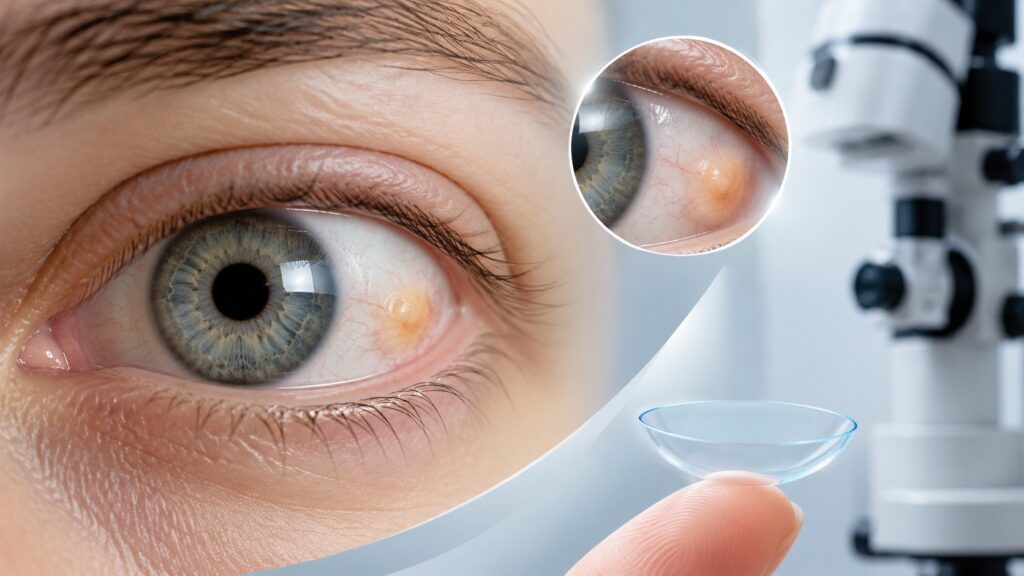 Pinguecula and Bumps on the White of the Eye: How They Affect Special Lens Fitting