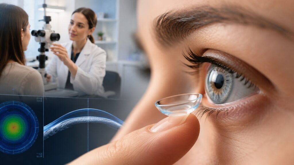 Successful scleral lens fitting with advanced eye examination and custom lens design