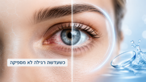 עדשות לעיניים יבשות כפתרון כאשר עדשה רגילה לא מספיקה