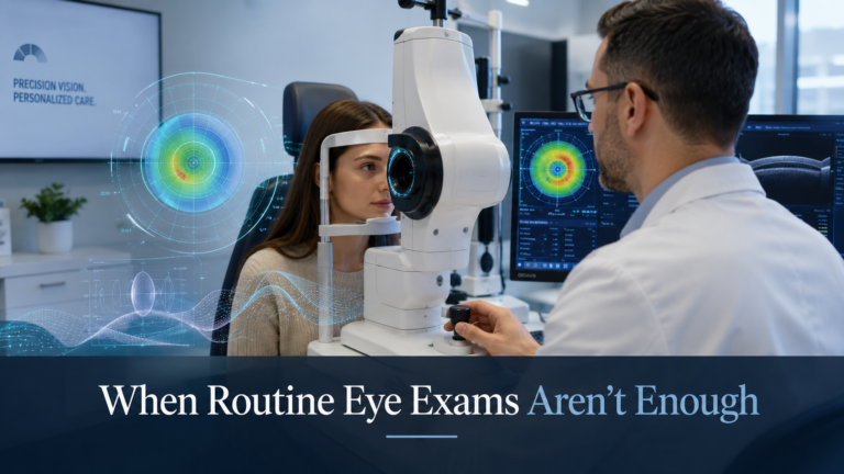 Advanced optometric evaluation when routine eye exams are not enough