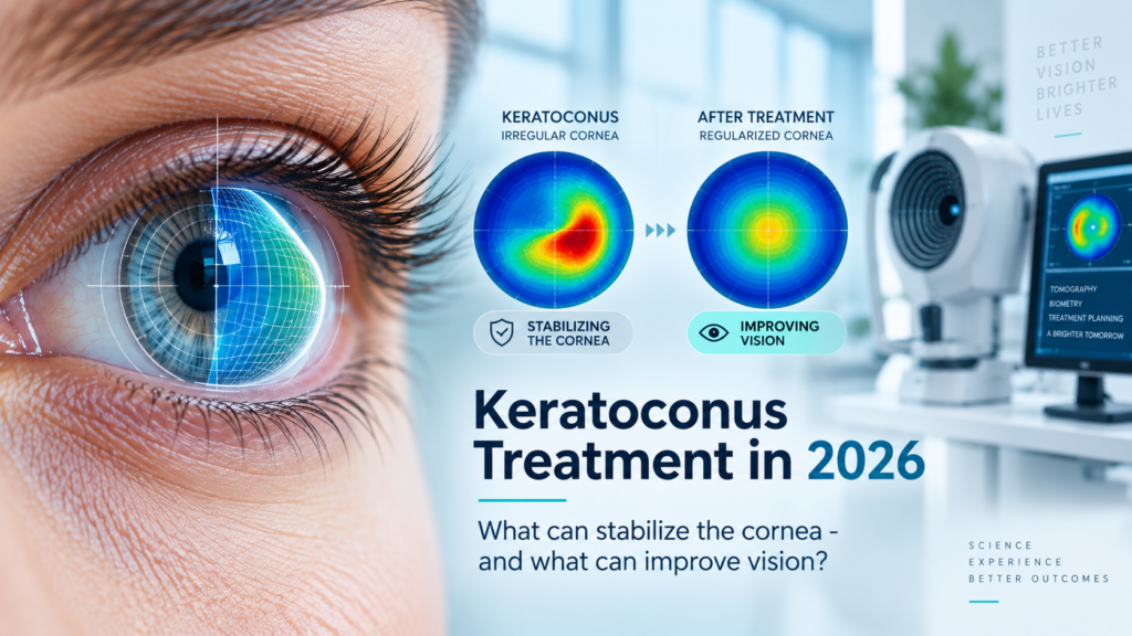 Keratoconus treatment in 2026 including Epi-On CXL, CAIRS and advanced visual rehabilitation
