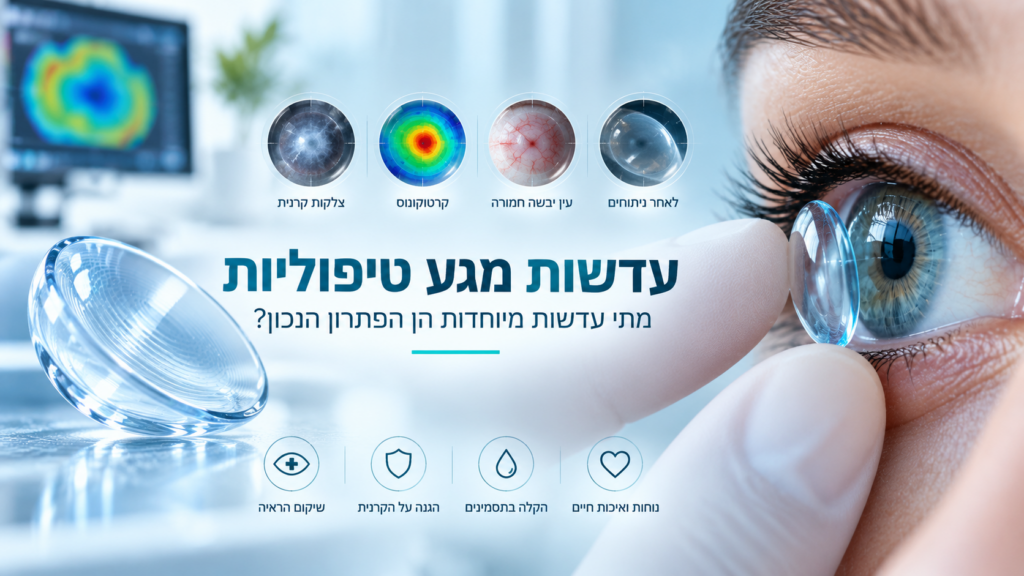 עדשות מגע טיפוליות לשיקום הראייה והגנה על הקרנית